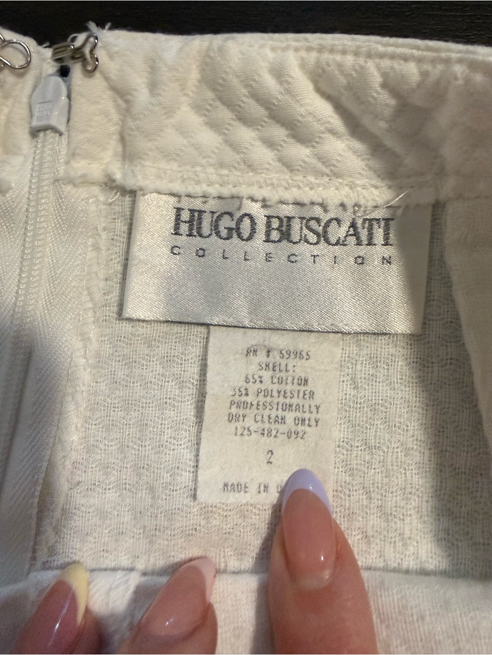 Hugo Buscati White Two Piece Set - Picture 2 of 5